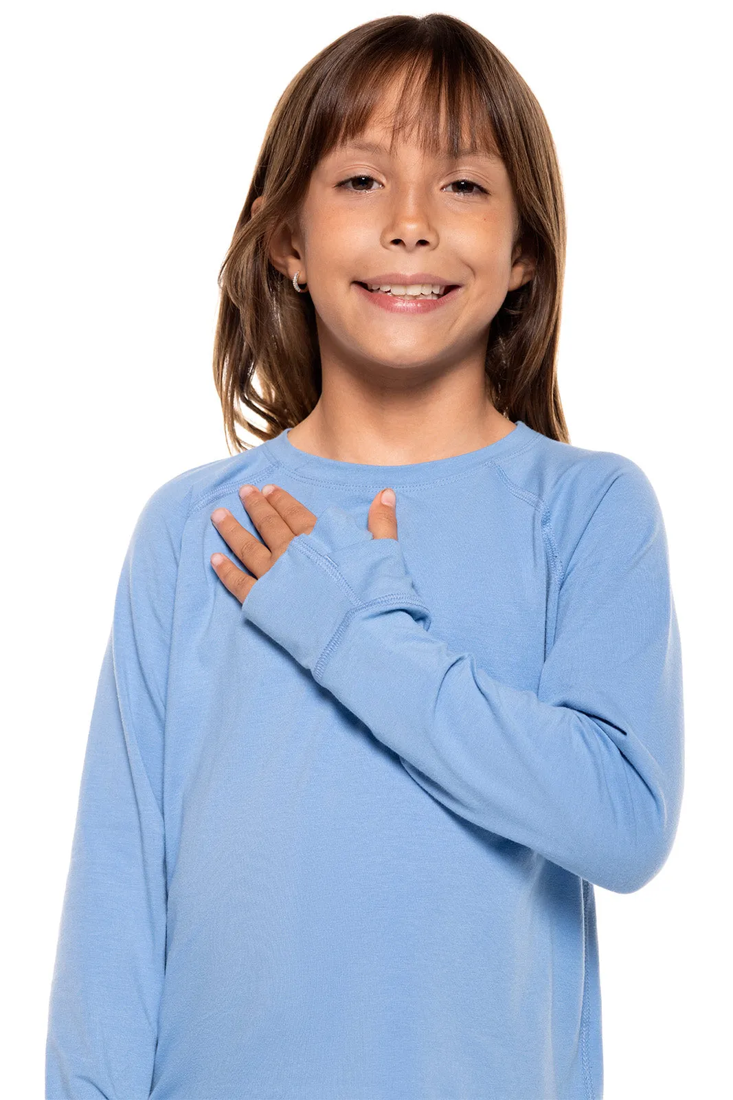 Kid's LumaLeo Long Sleeve T-Shirt  |  Clear Sky Blue