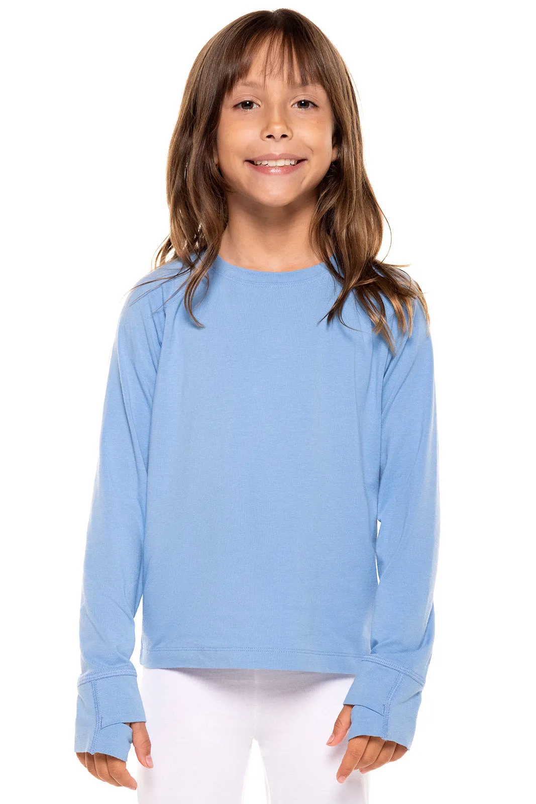 Kid's LumaLeo Long Sleeve T-Shirt  |  Clear Sky Blue