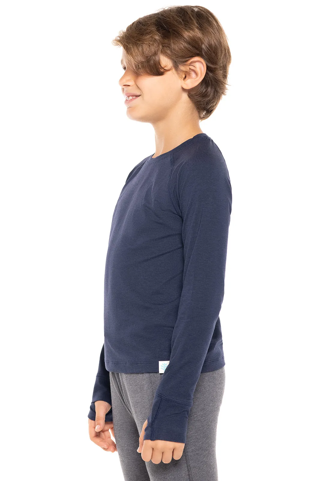 Kid's LumaLeo Long Sleeve T-Shirt  |  Navy