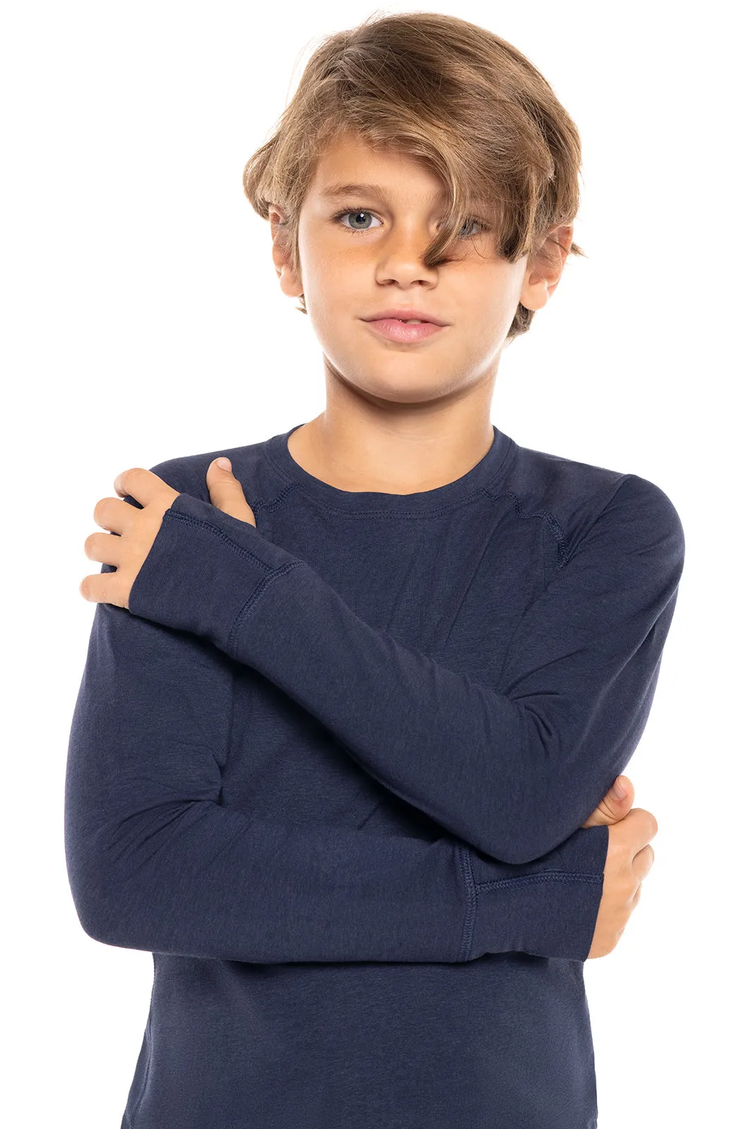 Kid's LumaLeo Long Sleeve T-Shirt  |  Navy