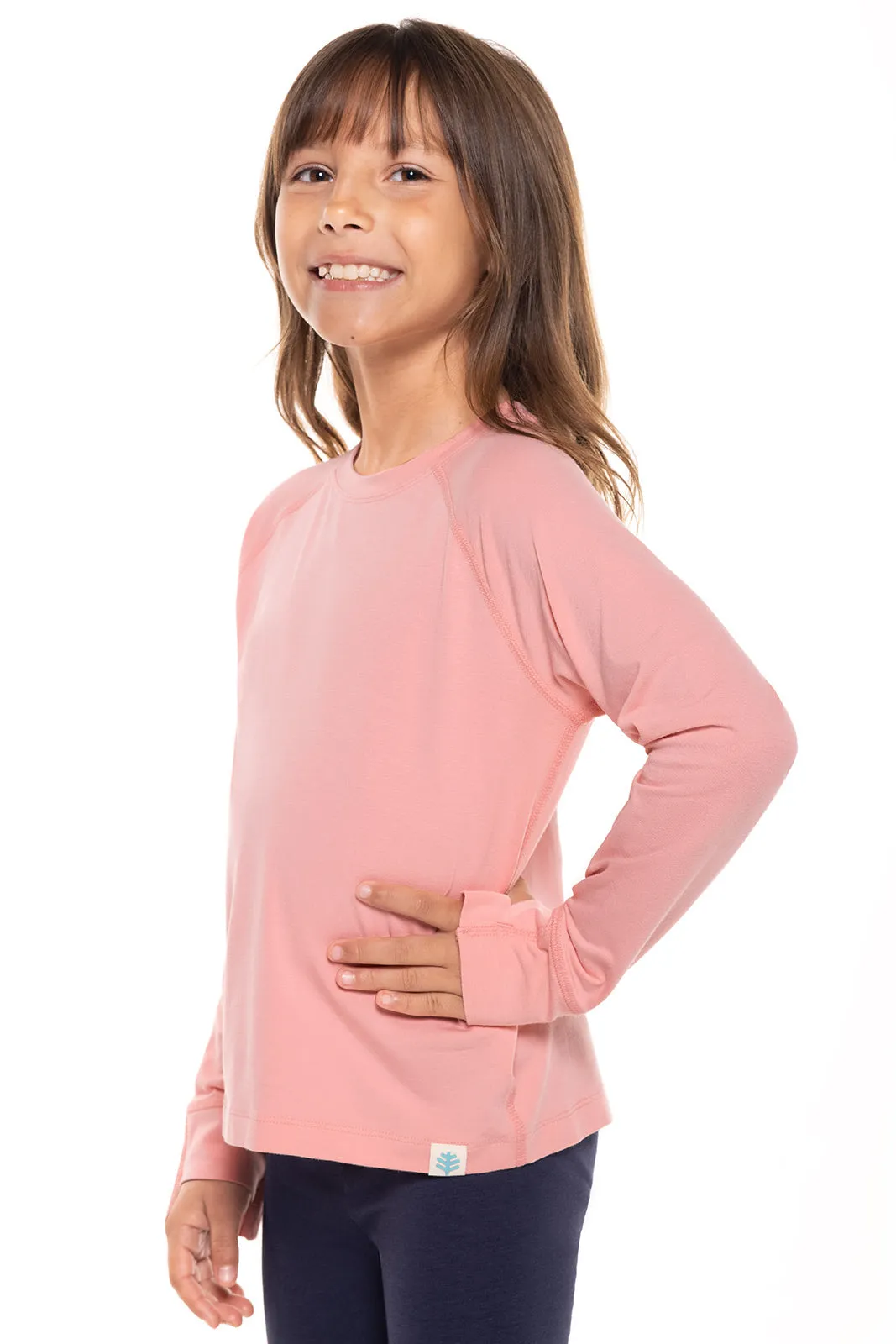 Kid's LumaLeo Long Sleeve T-Shirt  |  Peachy Pink