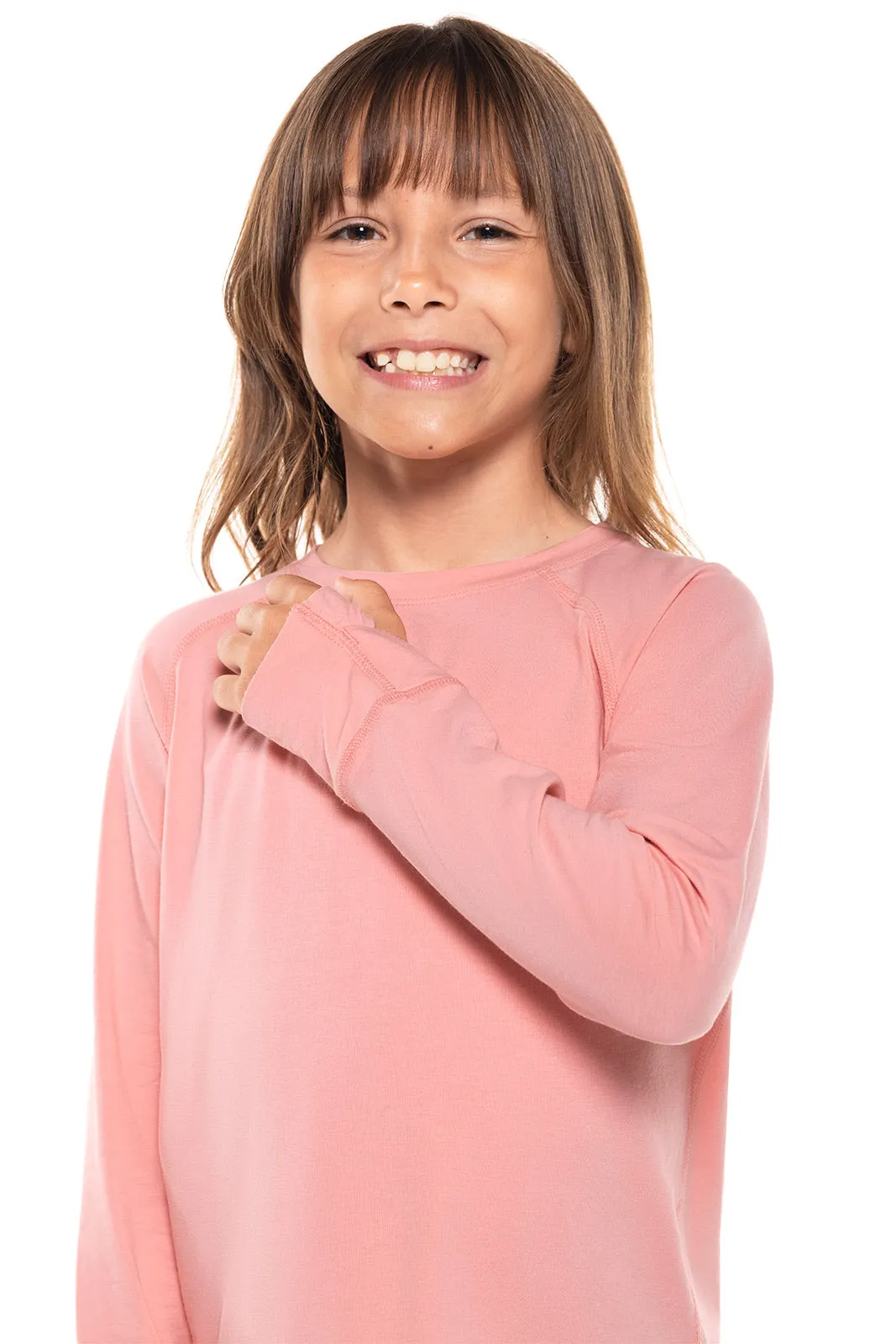 Kid's LumaLeo Long Sleeve T-Shirt  |  Peachy Pink