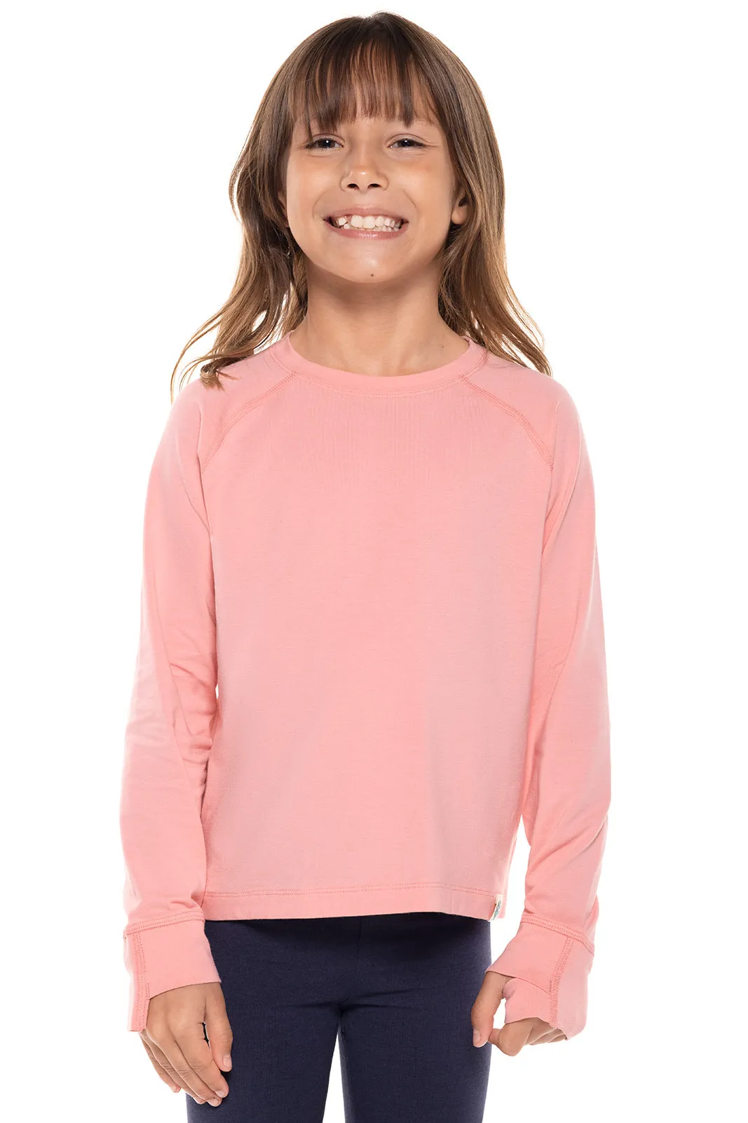 Kid's LumaLeo Long Sleeve T-Shirt  |  Peachy Pink