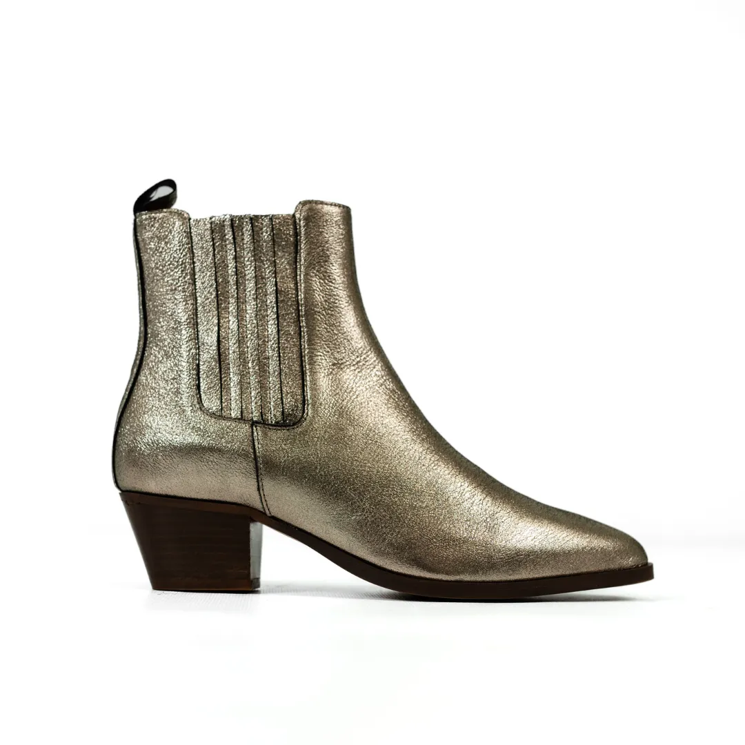 Maison Toufet Gold Metallic Boot