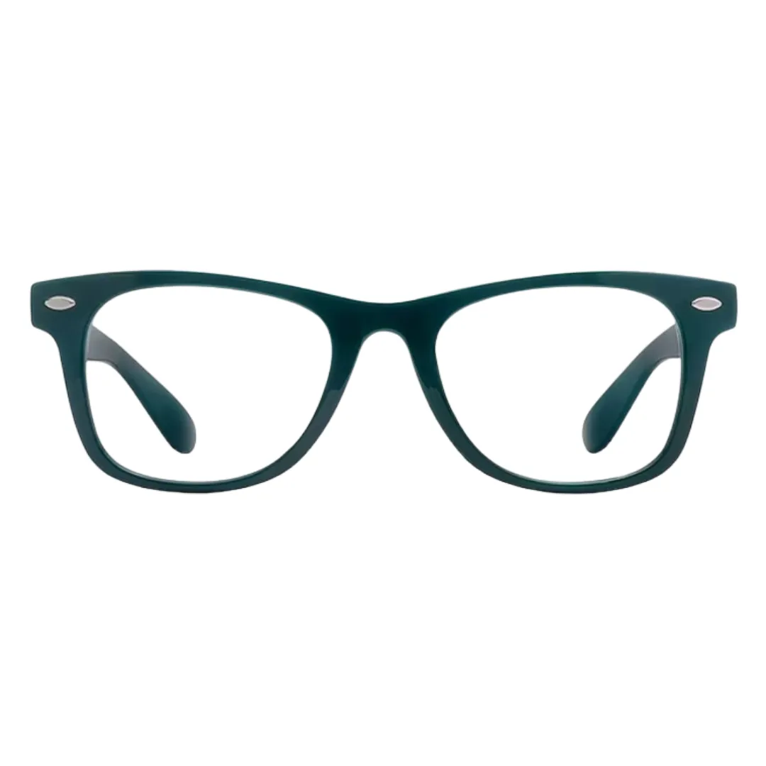 Matte Green Wayfarer Eyeglasses – Sleek, Lightweight, and Durable