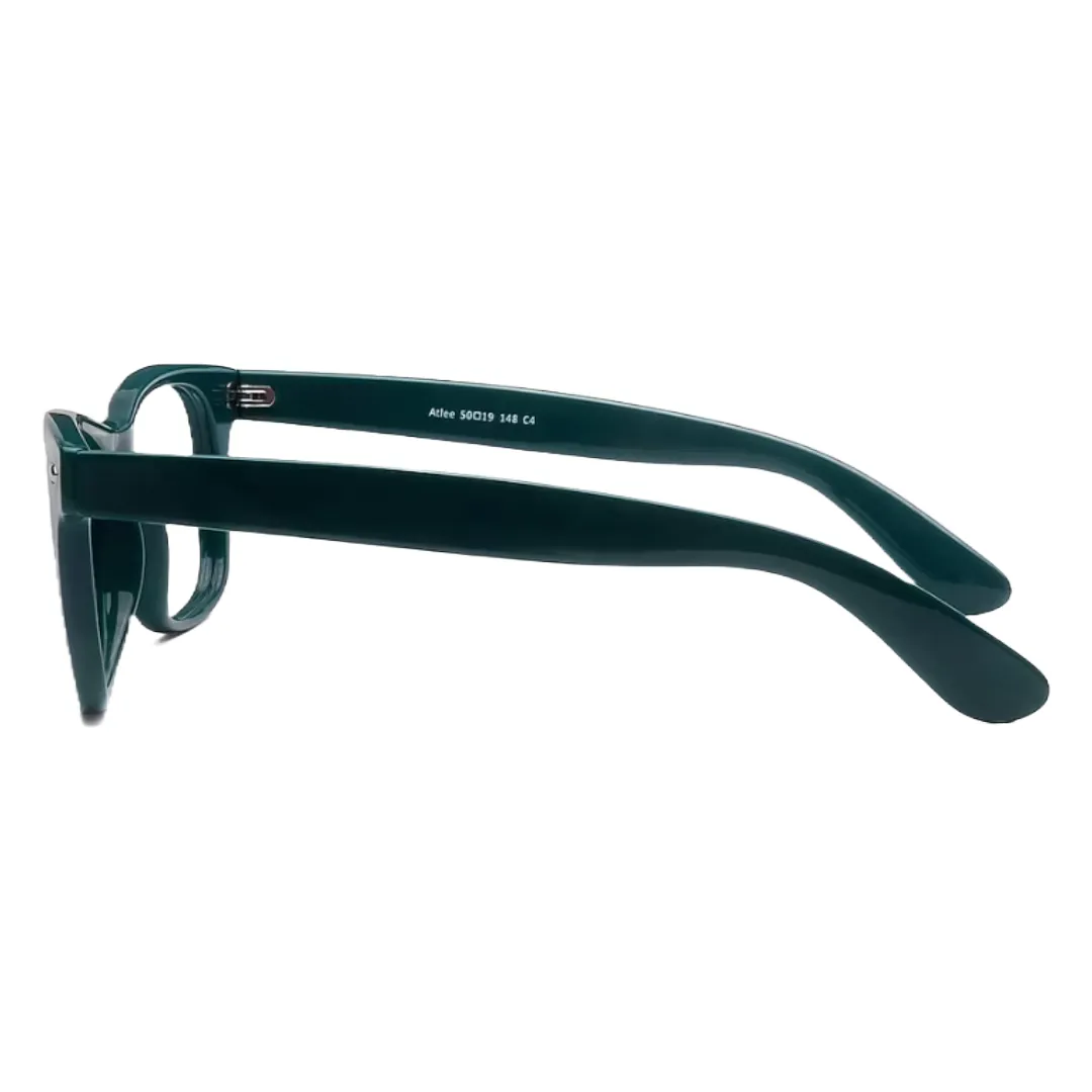 Matte Green Wayfarer Eyeglasses – Sleek, Lightweight, and Durable