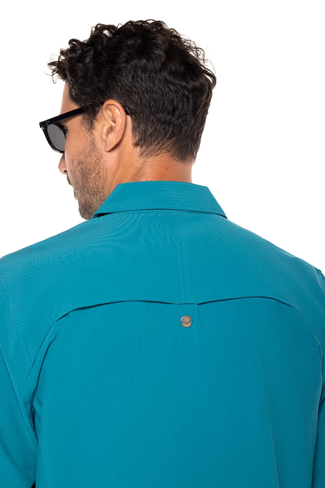 Men's Fiera Smart Shirt  |  Tahitian Teal Shadow Stripe