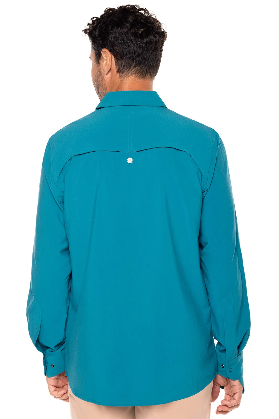 Men's Fiera Smart Shirt  |  Tahitian Teal Shadow Stripe