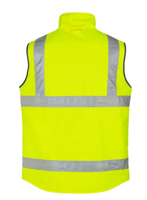 Mens Hi Vis Lightweight Fleece Lined Vest