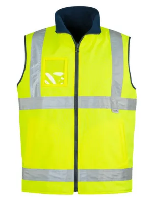 Mens Hi Vis Lightweight Fleece Lined Vest