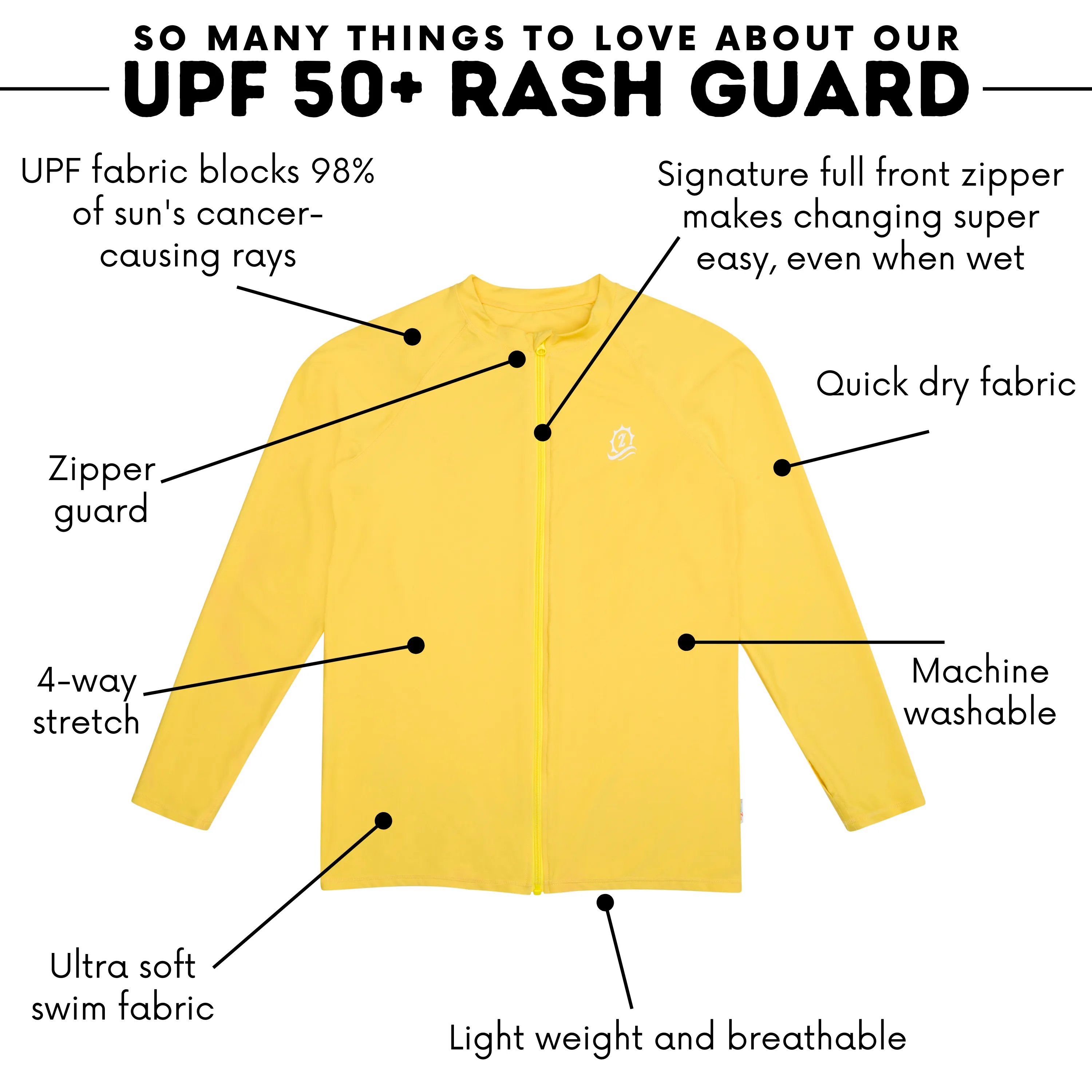 Men's Long Sleeve Rash Guard | "Yellow”