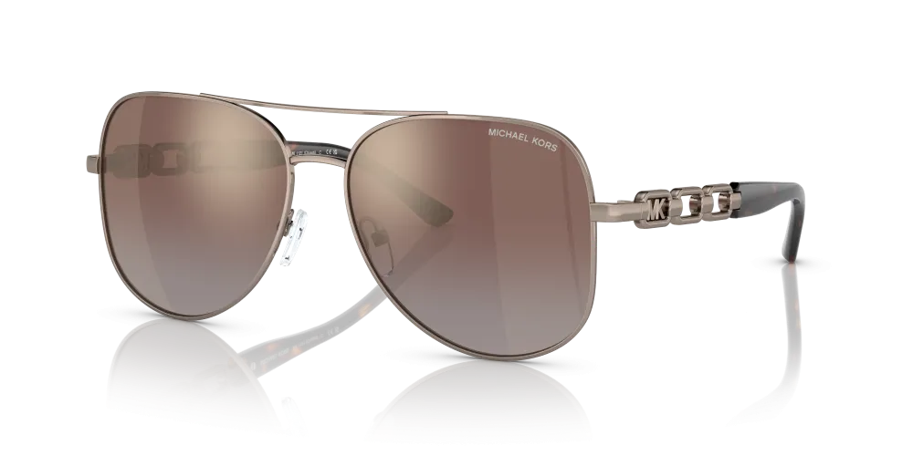 Michael Kors Chianti Non-Polarized Sunglasses - Mink/Caramel Silver Flash