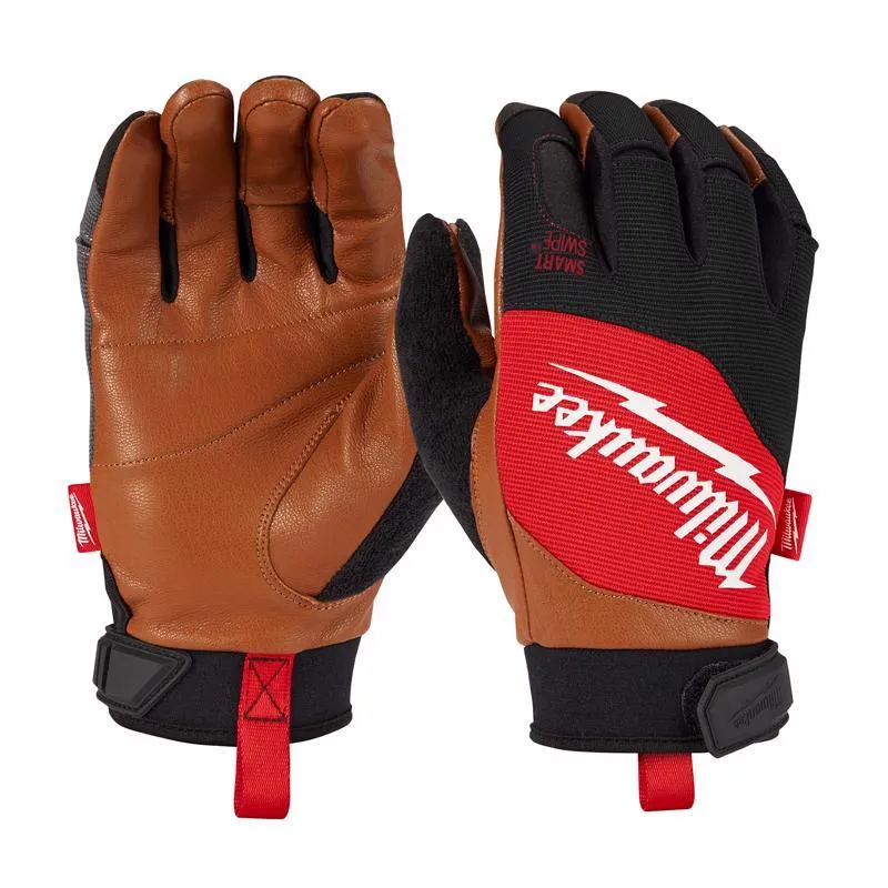 Milwaukee Leather Performance Goatskin Work Gloves Orange L 1 pair