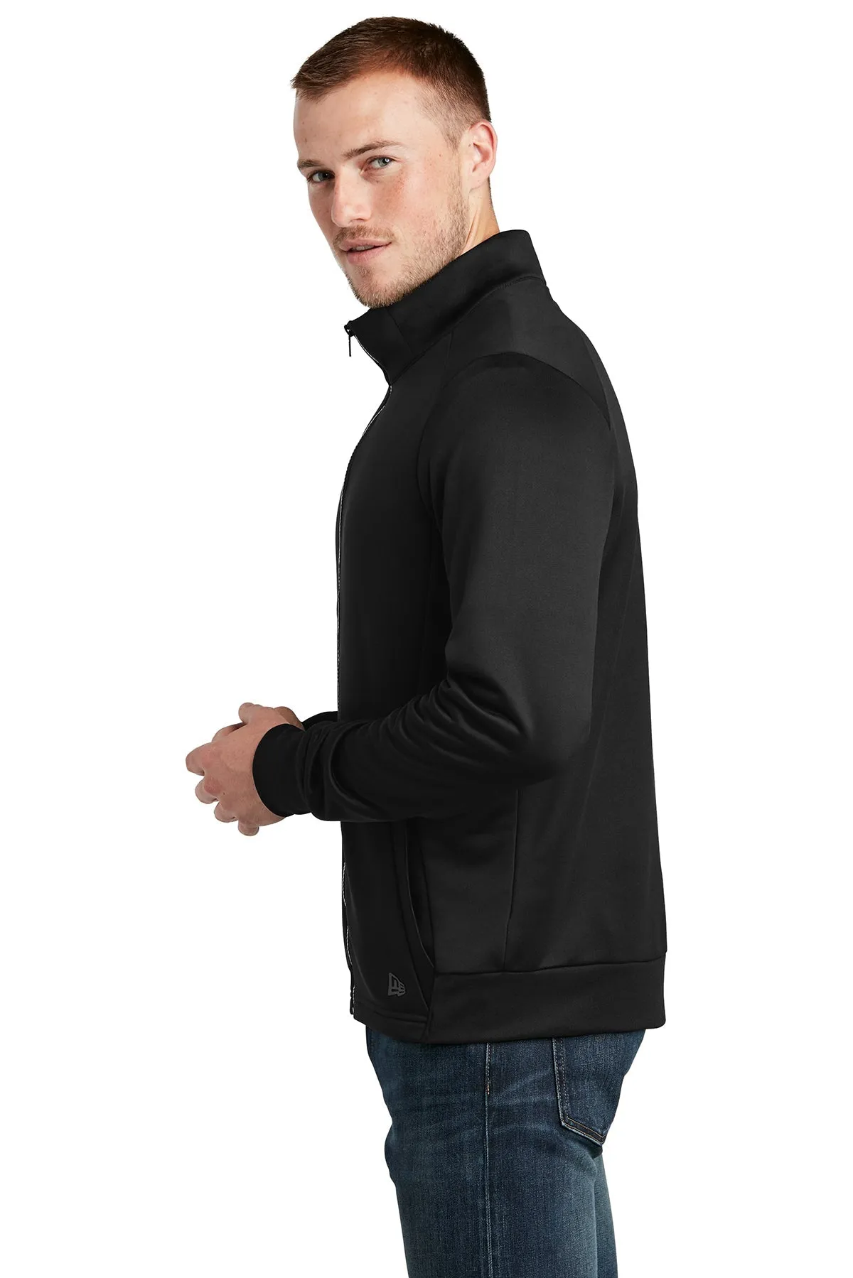 New Era Performance Terry Full-Zip Customized Jackets, Black