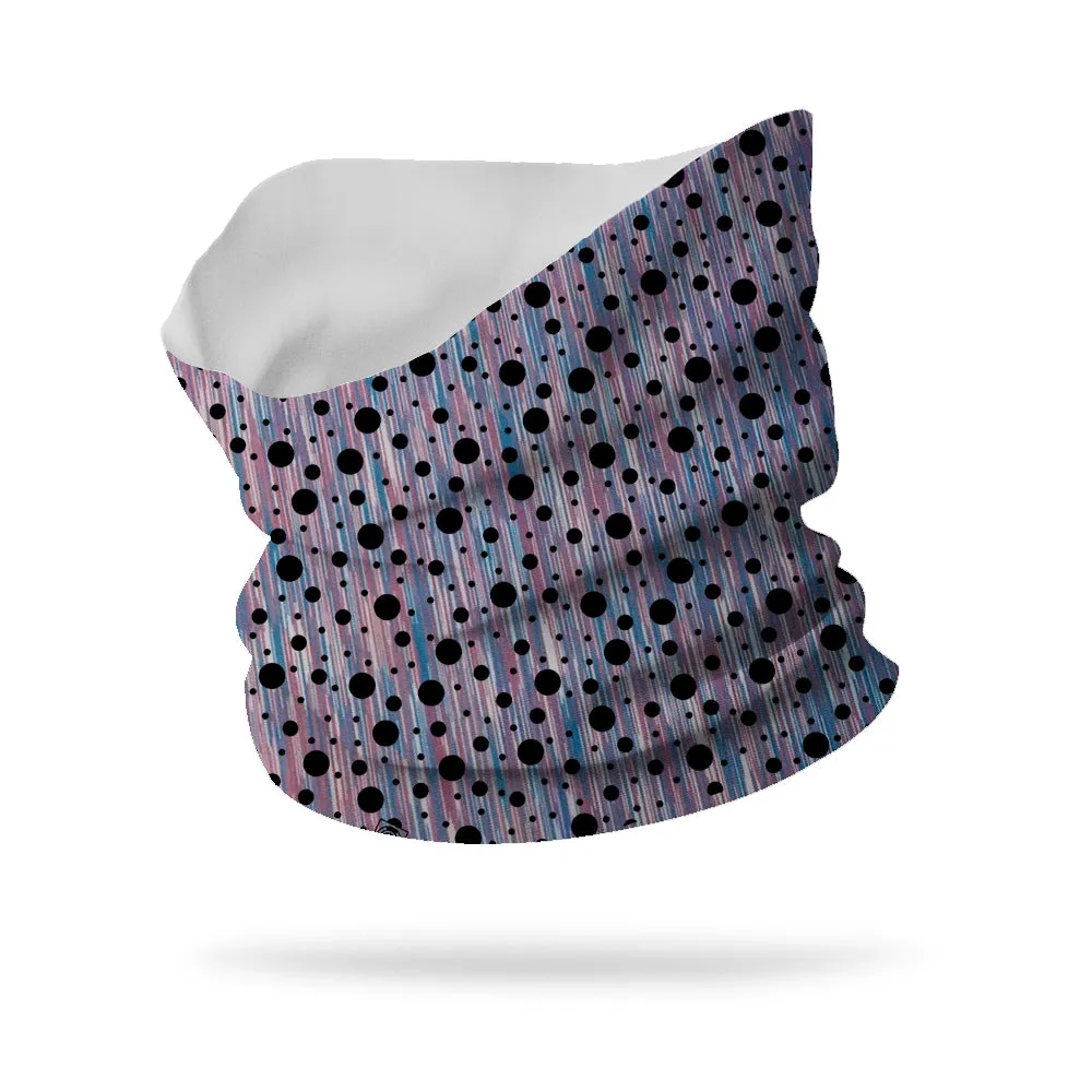 Polka Dot Overlay Neck Gaiter 12" Length