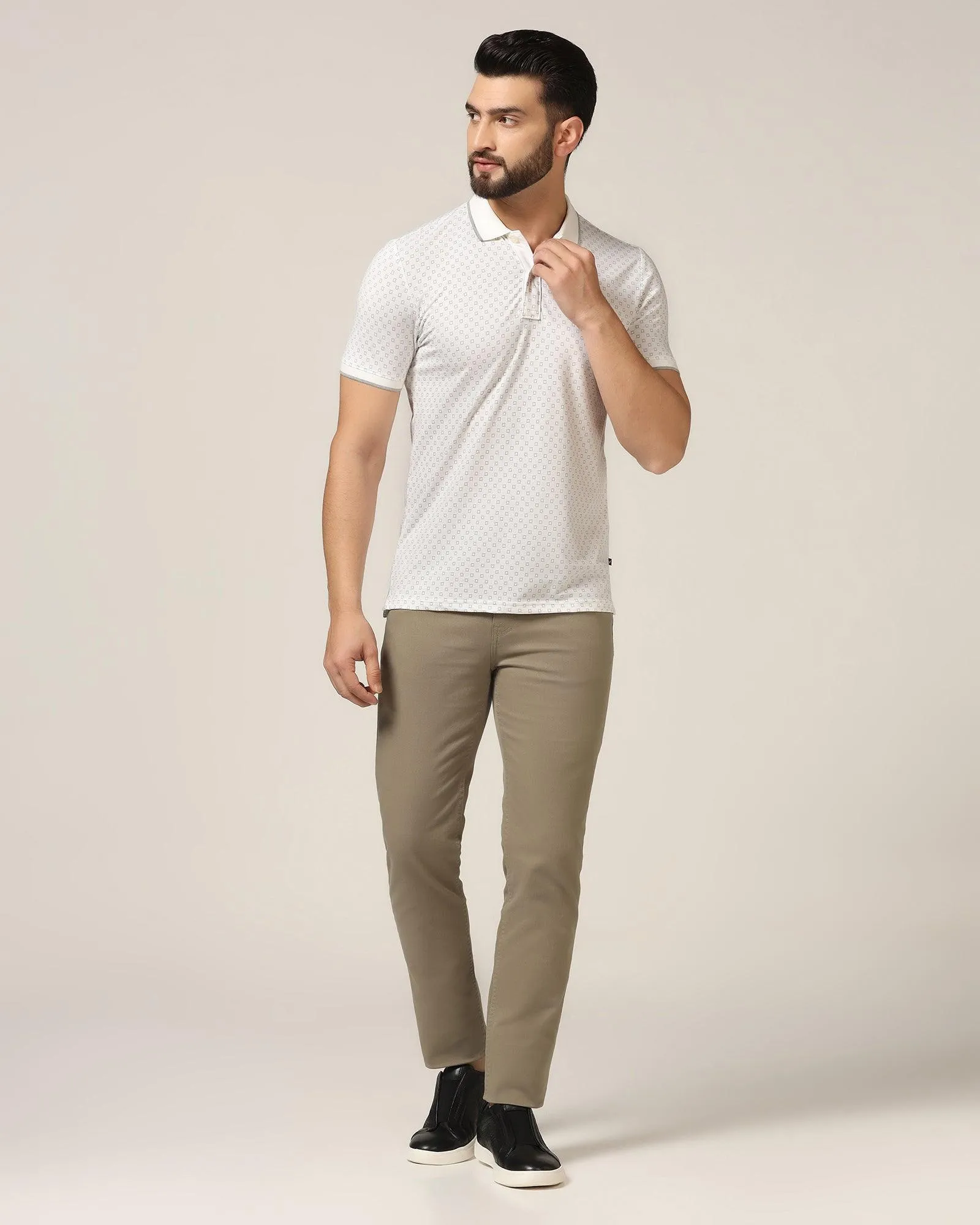 Polo White Printed T-Shirt - Laurel