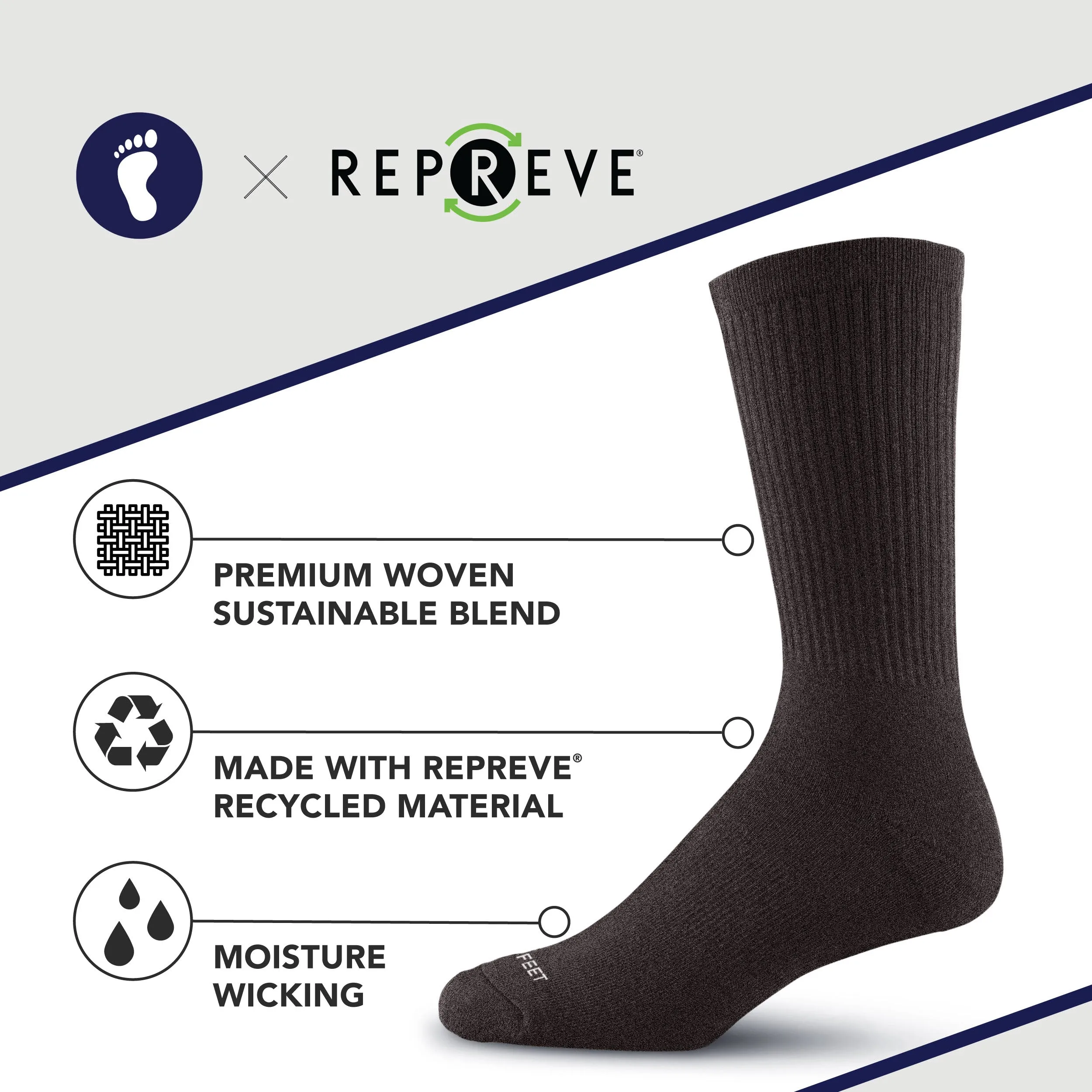 Premium Crew Socks Charcoal