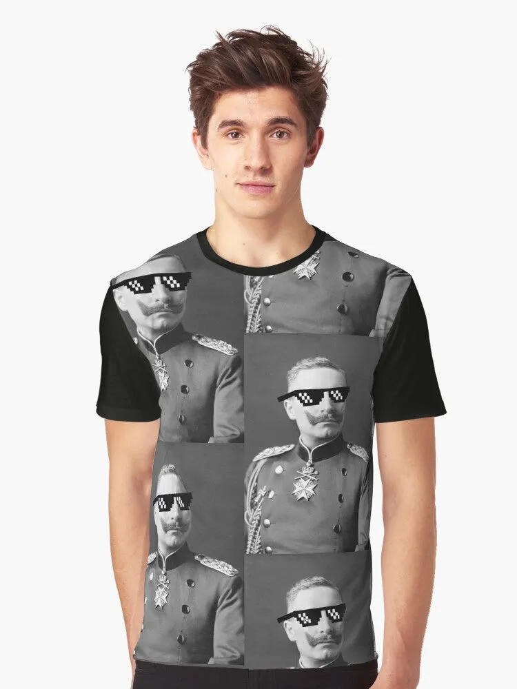 "Deal With It" Kaiser Wilhelm II Graphic T-Shirt