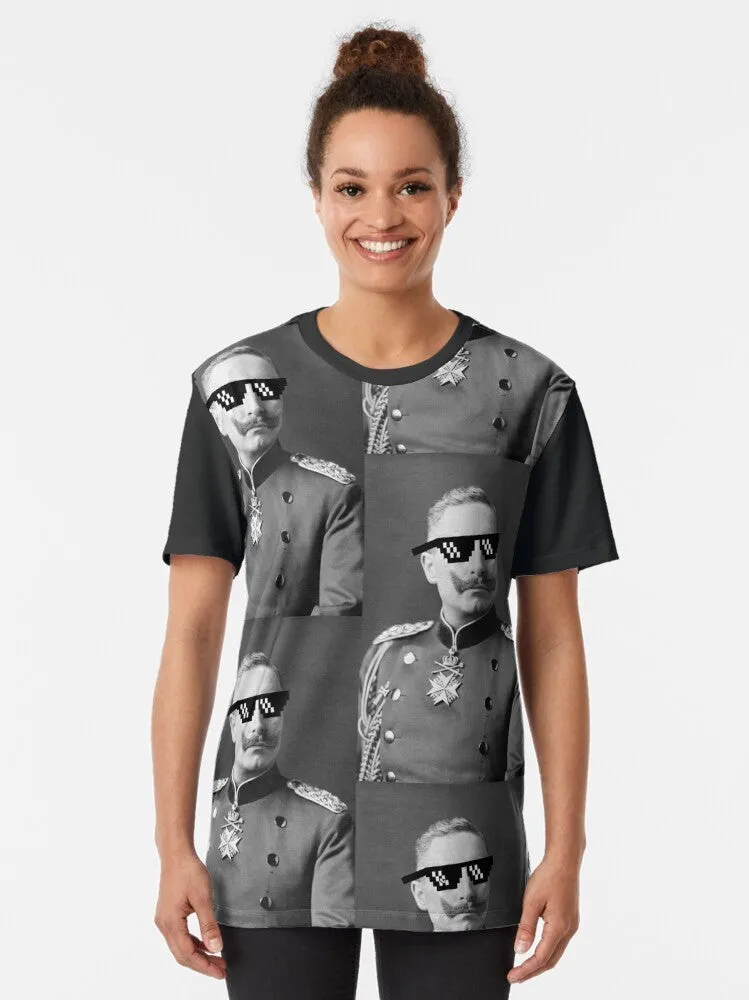 "Deal With It" Kaiser Wilhelm II Graphic T-Shirt