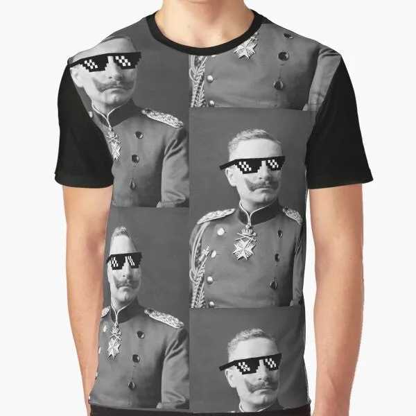 "Deal With It" Kaiser Wilhelm II Graphic T-Shirt