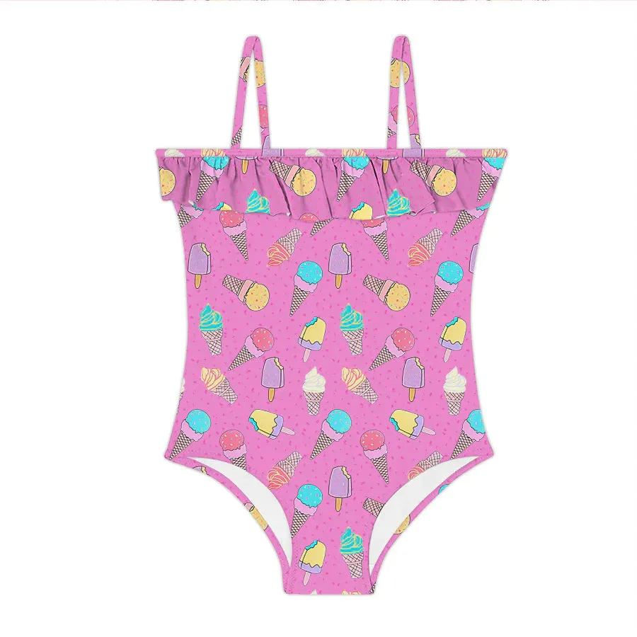 Slipstop Girl Swimsuit Glace Multicolor