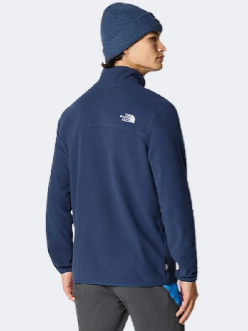 The North Face 100 Glacier 1/4 Men Skiing Fleece Summit Navy