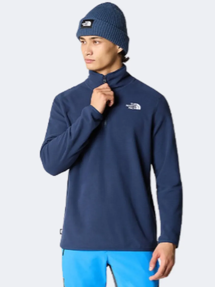 The North Face 100 Glacier 1/4 Men Skiing Fleece Summit Navy