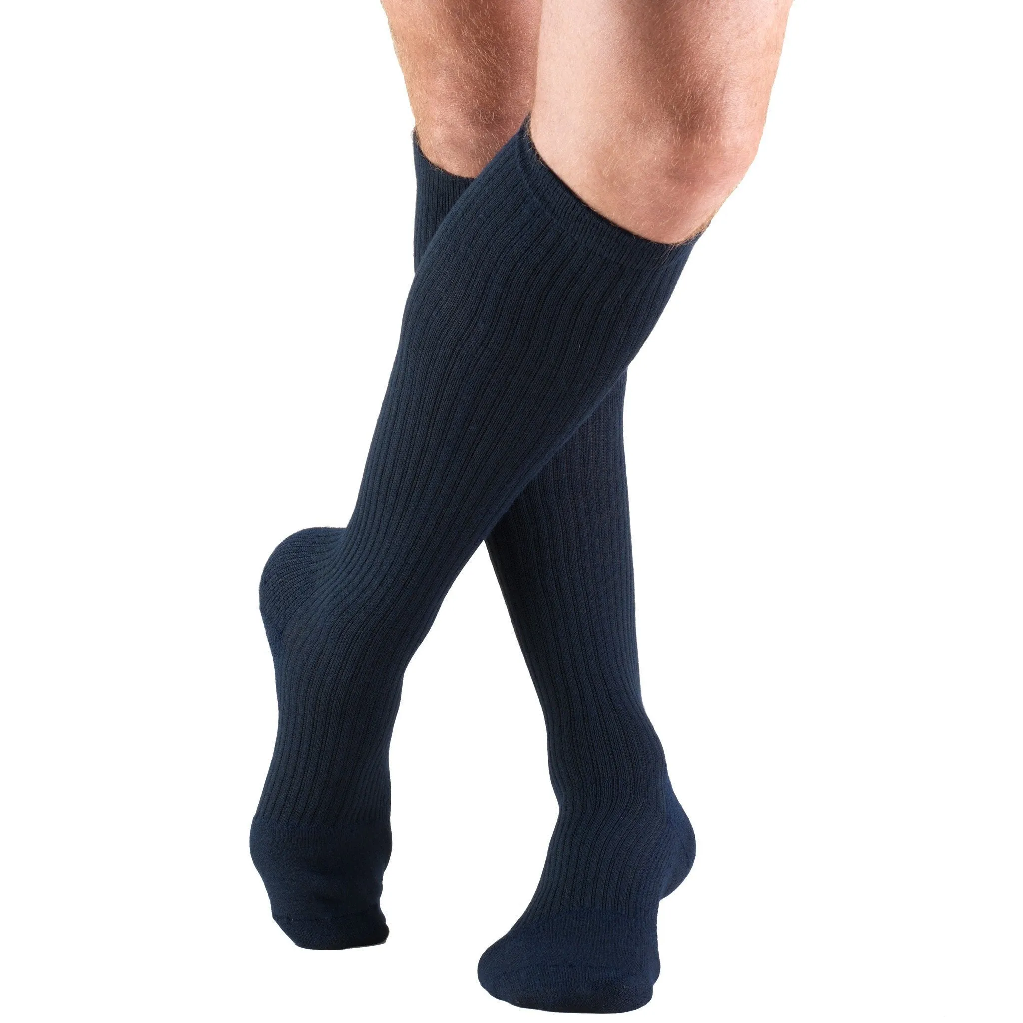 TRUFORM® Men's Cushion Foot Knee High 15-20 mmHg