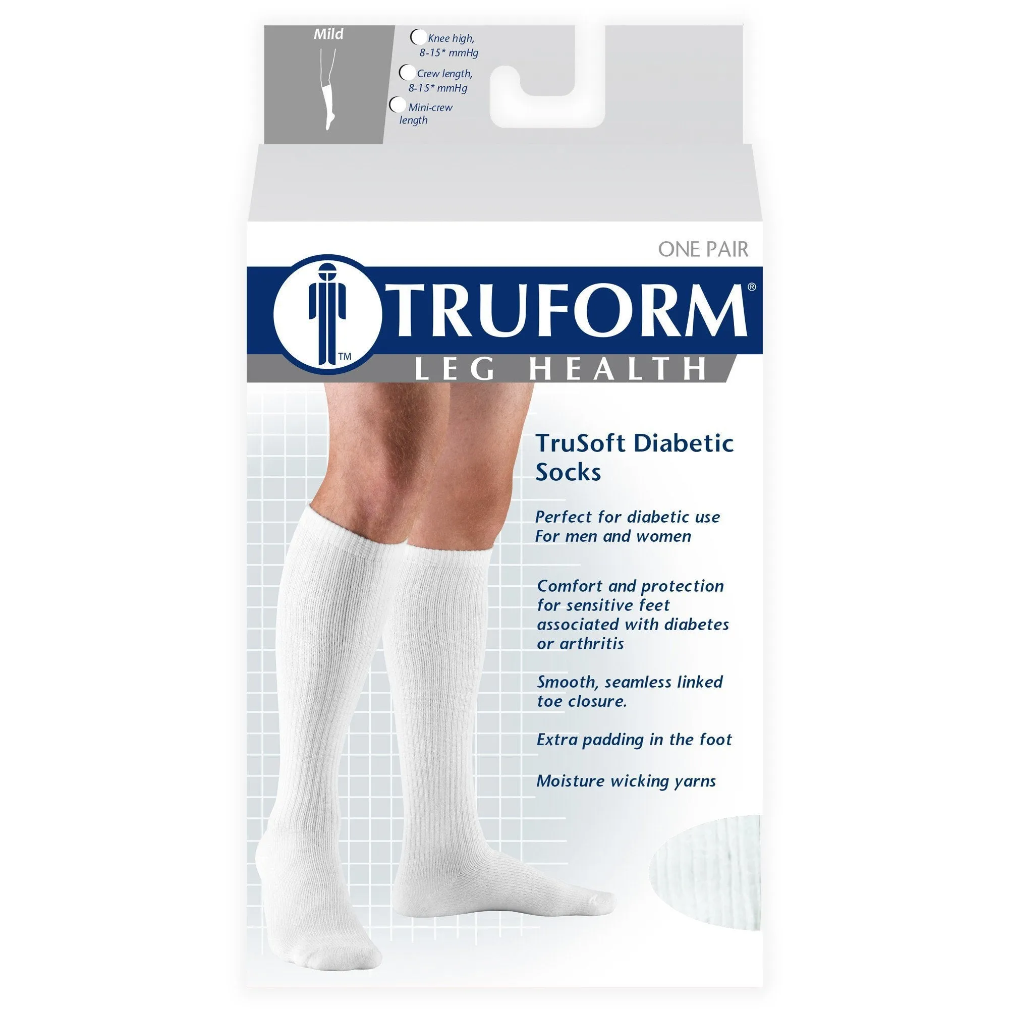 TRUFORM® TruSoft Over Calf Sock 8-15 mmHg