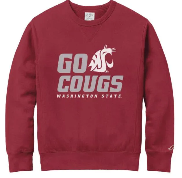 Vintage Light Maroon WSU Pullover Crew