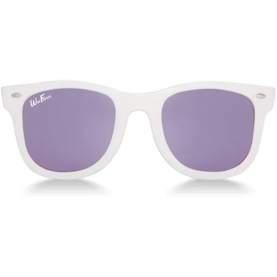 WeeFarers Polarized Sunglasses -  White w/ Purple