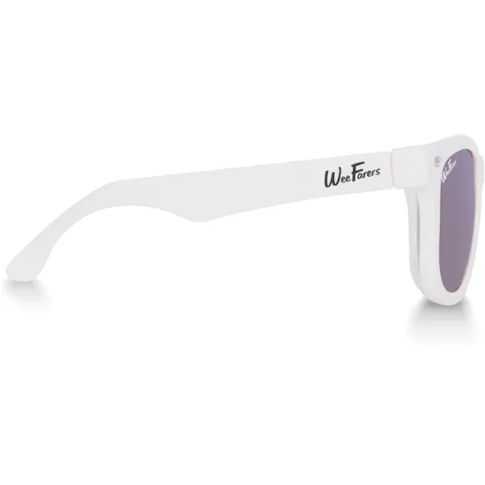 WeeFarers Polarized Sunglasses -  White w/ Purple