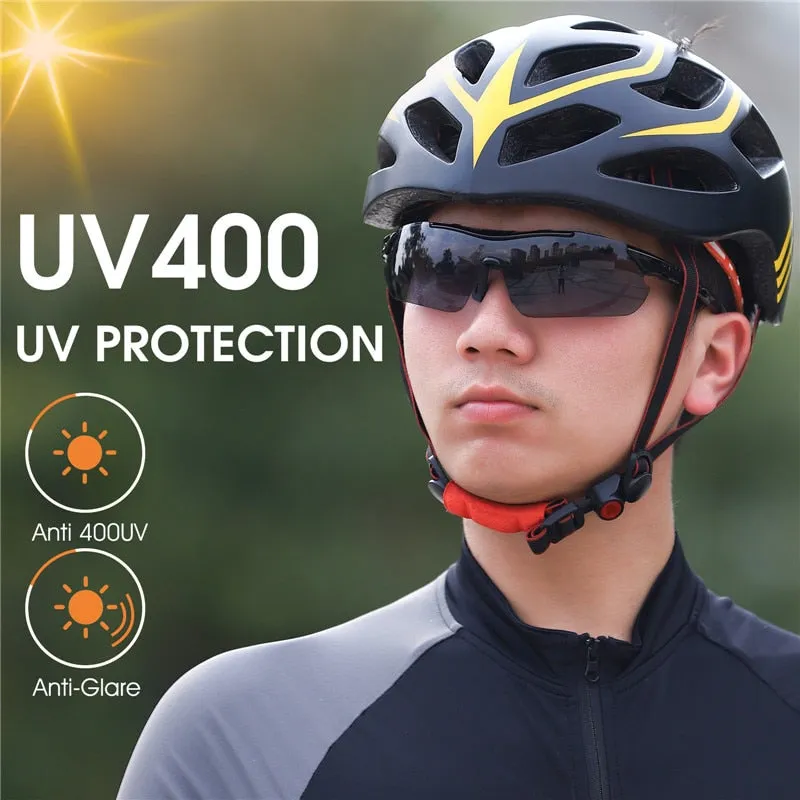 West Biking Unisex Semi Rim Acetate Photochromic Polarized Sport Sunglasses YP0703137