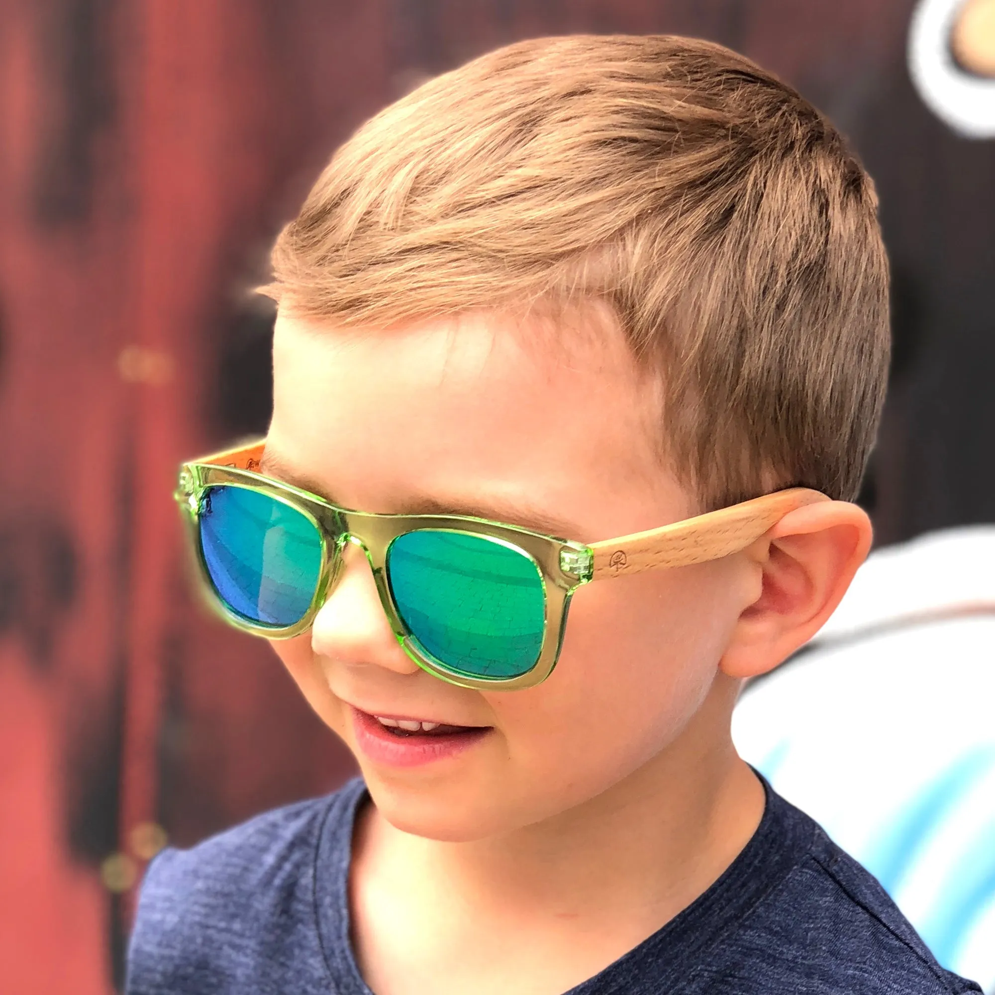 Wildwood Kids Beech Wood Polarized Sunglasses