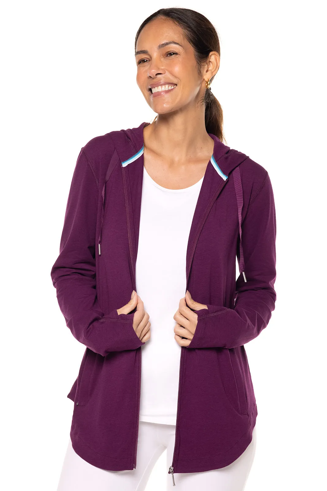 Women's LumaLeo Zip-Up Hoodie  |  Rich Plum