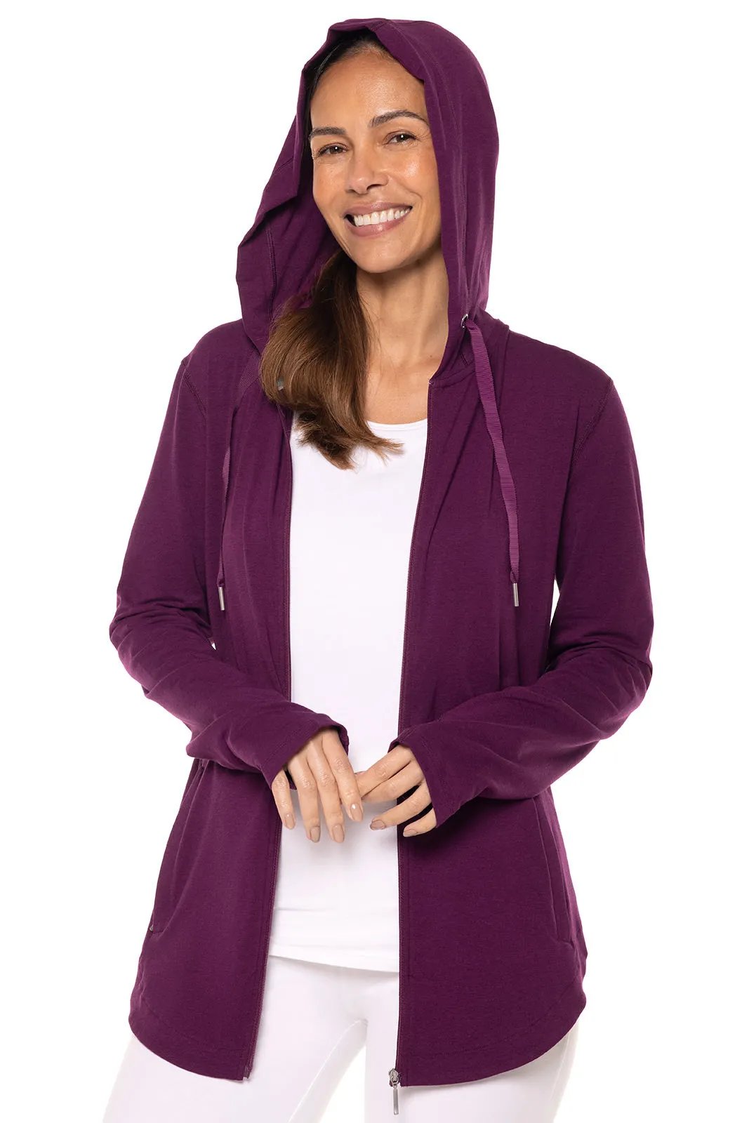 Women's LumaLeo Zip-Up Hoodie  |  Rich Plum